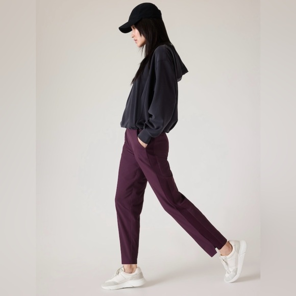 Athleta Brooklyn Ankle Pant // Spiced Cabernet - Picture 4 of 7